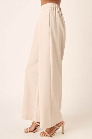 Mittoshop Inverted Pleat Detail Wide Leg Pants - 1985 the VAULT Boutique