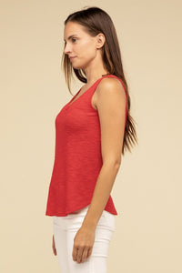 Basic V Neck Sleeveless Cami Top - 1985 the VAULT Boutique