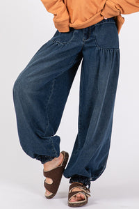 SAGE + FIG Mid-Rise Cargo Jeans with Pockets - 1985 the VAULT Boutique