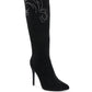 Becks Rhinestone Patterned Calf Boots - 1985 the VAULT Boutique