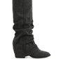 Capella Fold-Over Slouchy Denim Boot - 1985 the VAULT Boutique