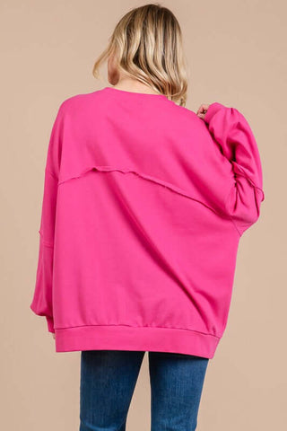 Ces Femme Exposed Seam Long Sleeve Sweatshirt - 1985 the VAULT Boutique