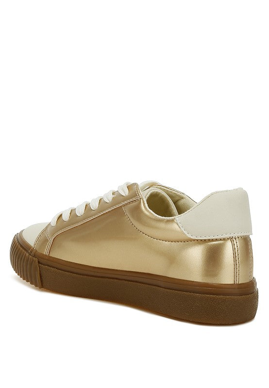 Jumping Jacks Metallic Faux Leather Star Sneakers - 1985 the VAULT Boutique