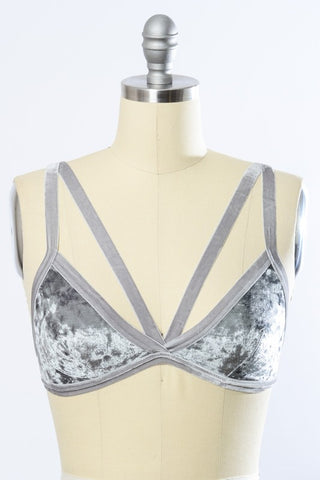 Crushed Velvet Bralette - 1985 the VAULT Boutique