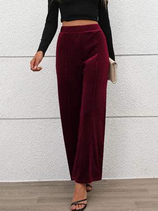 Elastic Waist Wide Leg Pants - 1985 the VAULT Boutique