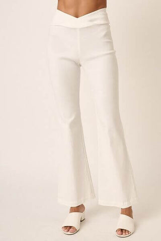 Mittoshop Surplice V Waist Flare Pants - 1985 the VAULT Boutique