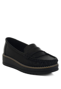 Croyda Fringed Nubuck Loafers - 1985 the VAULT Boutique