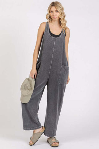 Mittoshop Scoop Neck Wide Leg Overalls - 1985 the VAULT Boutique