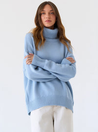 Turtleneck Long Sleeve Sweater - 1985 the VAULT Boutique