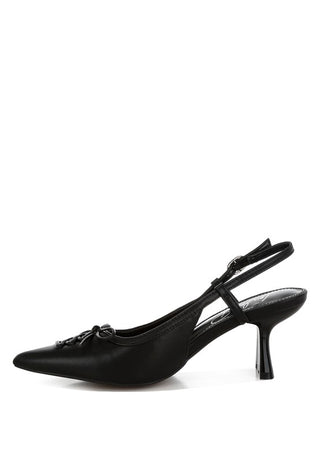 Danvers Kitten Heel Pointy Slingbacks - 1985 the VAULT Boutique