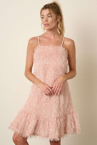 Mittoshop Feather Ruffle Hem Mini Cami Dress - 1985 the VAULT Boutique