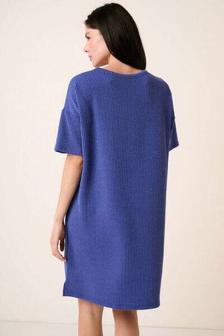 Mittoshop Urban Rib Knit Short Sleeve Tee Dress - 1985 the VAULT Boutique