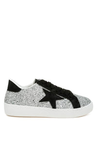 Shinding Glitter Star Chunky Sneakers - 1985 the VAULT Boutique