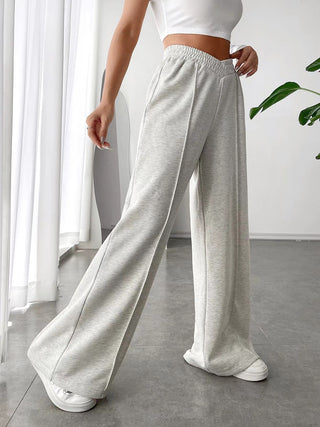 Elastic Waist Wide Leg Pants - 1985 the VAULT Boutique