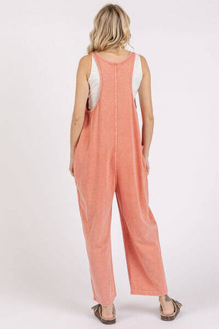 Mittoshop Scoop Neck Wide Leg Overalls - 1985 the VAULT Boutique