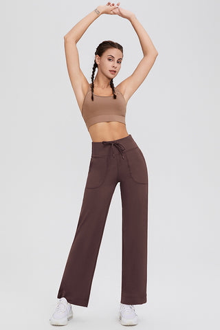 Basic Bae Full Size Drawstring High Waist Pants with Pockets - 1985 the VAULT Boutique