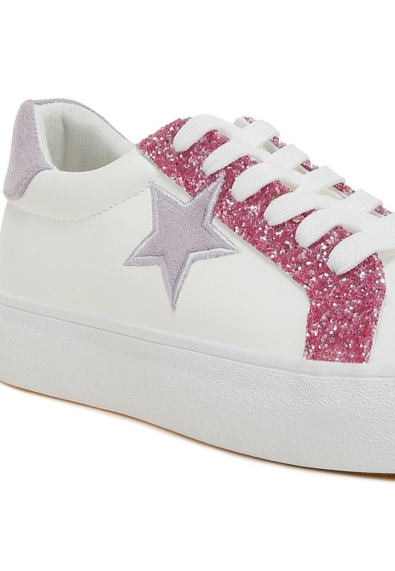 Bomber Metallic Star Glitter Sneakers - 1985 the VAULT Boutique