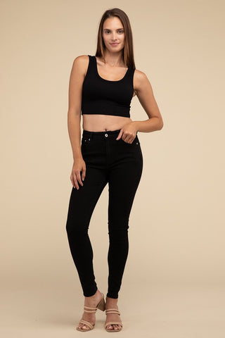 Ribbed Seamless Crop Top - 1985 the VAULT Boutique