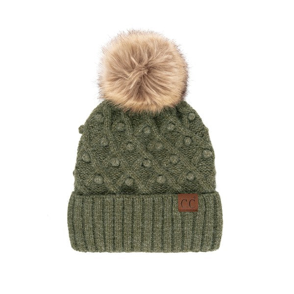 CC Brand Crafted Pom Detail Beanie - 1985 the VAULT Boutique