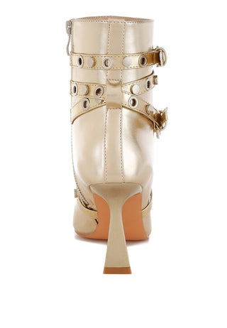 Jaunts Eyelets & Studs Harness Heel Boots - 1985 the VAULT Boutique