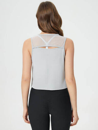 Millennia Round Neck Cropped Active Tank - 1985 the VAULT Boutique