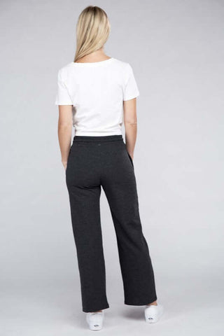 Lounge Wide Pants with Drawstrings - 1985 the VAULT Boutique