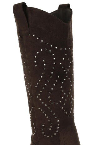 Lariat Studs Embellished Cowboy Boots - 1985 the VAULT Boutique