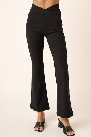 Mittoshop Surplice V Waist Flare Pants - 1985 the VAULT Boutique