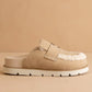 AVALON-SUEDE SHEARLING LOAFER MULE - 1985 the VAULT Boutique
