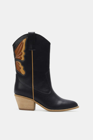 Beast Fashion Butterfly Cut Detail Point Toe Boots - 1985 the VAULT Boutique