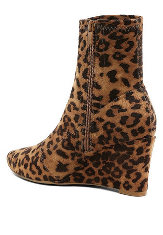 Yara Microfiber Wedge Sock Boots - 1985 the VAULT Boutique