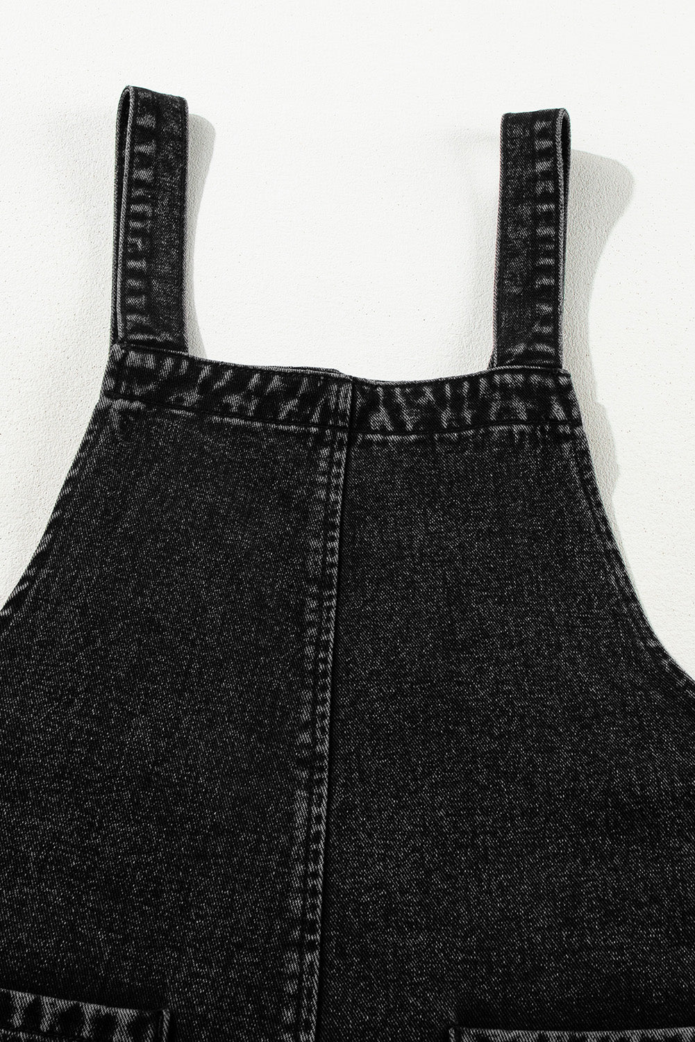 Distressed Wide Strap Denim Overalls - 1985 the VAULT Boutique