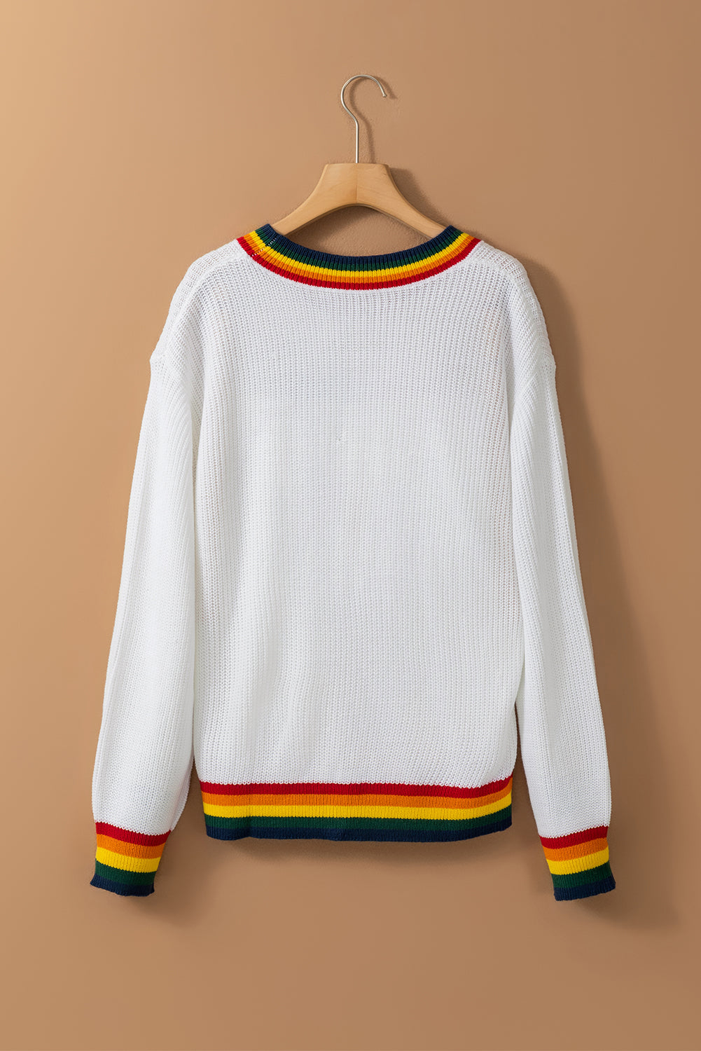 MERRY & BRIGHT Ribbed Round Neck Sweater - 1985 the VAULT Boutique