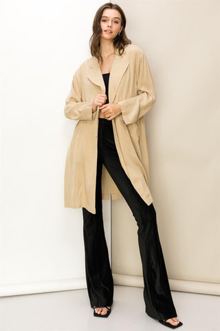 Right Round Button Front Oversized Coat - 1985 the VAULT Boutique