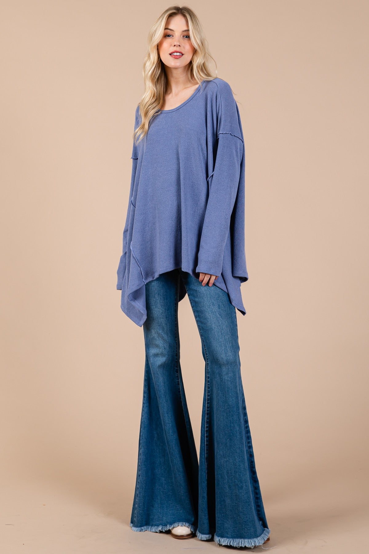 Ces Femme Asymmetrical Long Sleeve top - 1985 the VAULT Boutique