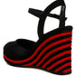 Manifest Dual Tone Wedge Sandals - 1985 the VAULT Boutique