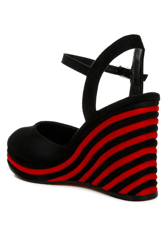 Manifest Dual Tone Wedge Sandals - 1985 the VAULT Boutique