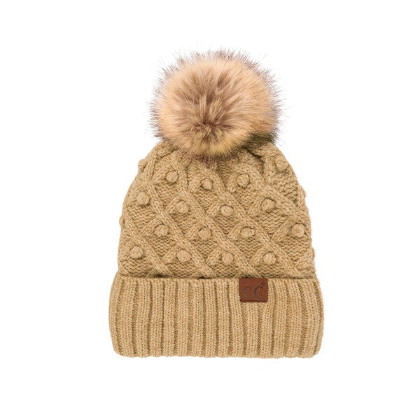 CC Brand Crafted Pom Detail Beanie - 1985 the VAULT Boutique