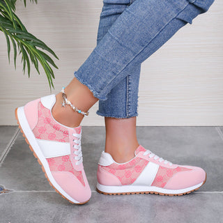 Contrast Round Toe Flat Sneakers - 1985 the VAULT Boutique