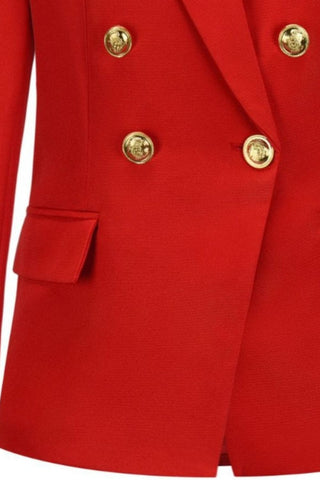 Lapel Collar Long Sleeve Blazer - 1985 the VAULT Boutique