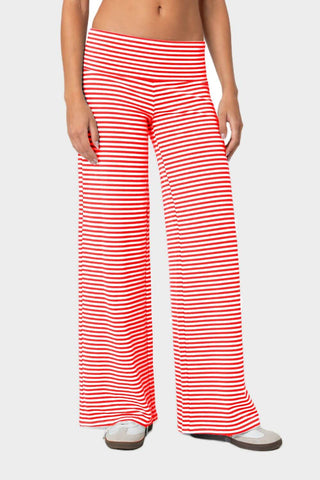 Striped Wide Leg Pants - 1985 the VAULT Boutique