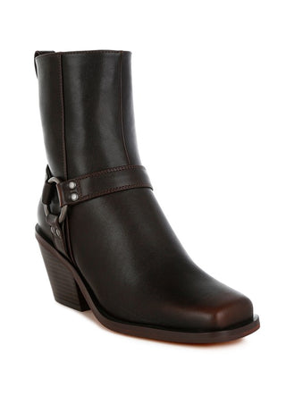 Baccata Elevated Harness Detail Ankle Boots - 1985 the VAULT Boutique