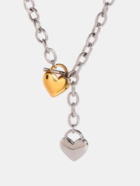 Stainless Steel Heart Chain Necklace - 1985 the VAULT Boutique