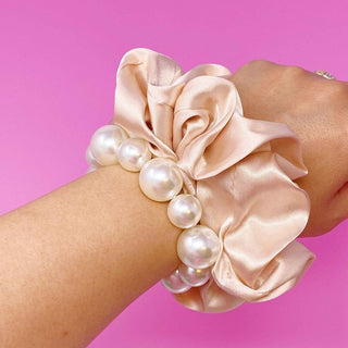 Pearl & Satin Scrunchie Set - 1985 the VAULT Boutique