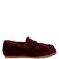 Bastian Fur Detail Velvet Loafers - 1985 the VAULT Boutique