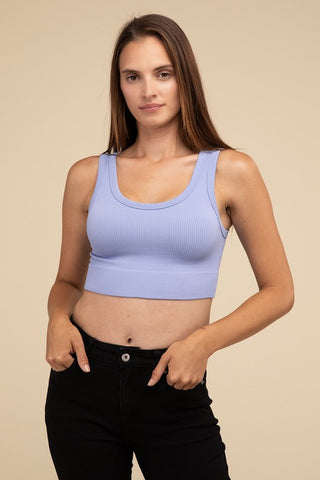 Ribbed Seamless Crop Top - 1985 the VAULT Boutique