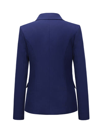 Lapel Collar Long Sleeve Blazer - 1985 the VAULT Boutique