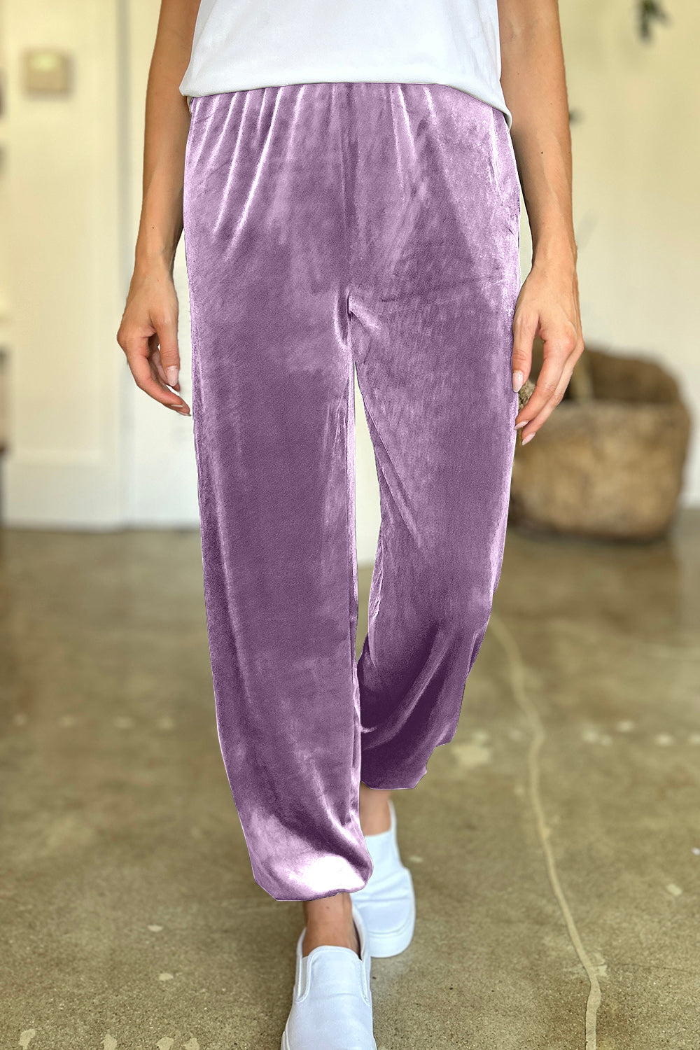 FAM-FAM Pocketed Elastic Waist Joggers - 1985 the VAULT Boutique