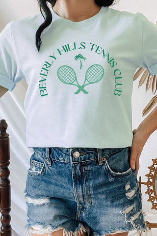 Beverly Hill Tennis Club Palm Trees Graphic Tee - 1985 the VAULT Boutique