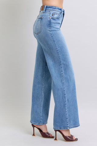 Judy Blue Full Size Wide Leg Jeans with Pockets - 1985 the VAULT Boutique